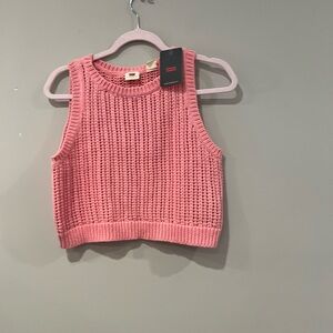 Levi’s Pink Knit Sleeveless Crop Top